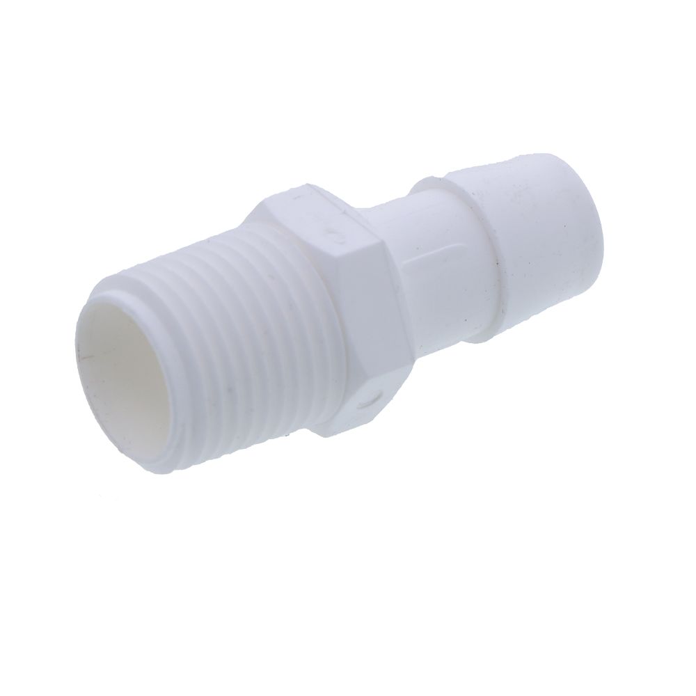 Male Barb Connector Polypropylene - 5/8 ID Barb x 1/2 MNPT – Fresh ...