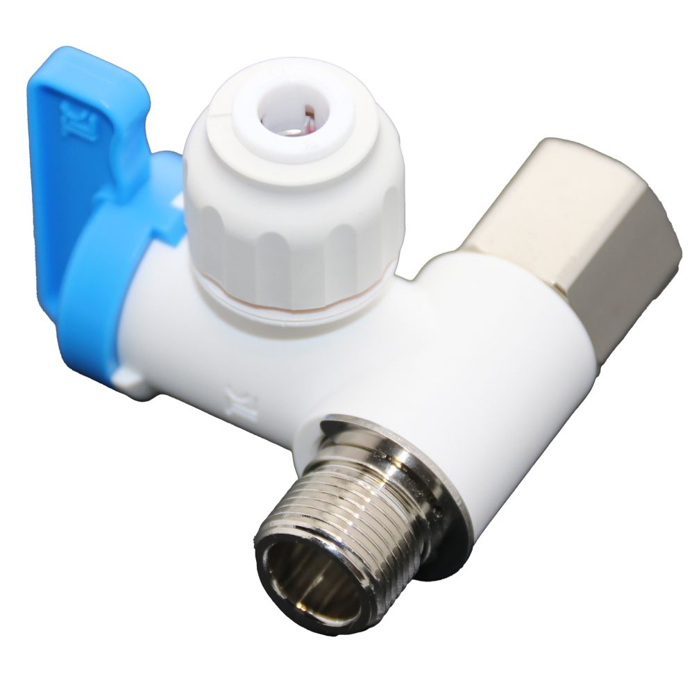 NeoFit - Polypropylene Natural White Stop Valve Adapter 1/4