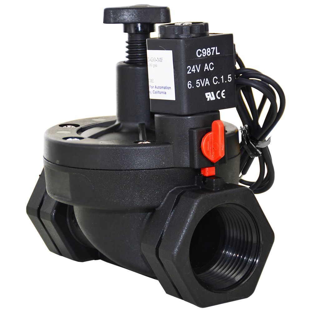 CFA C9 Series Solenoid Valve w/ Manual Override & Flow Control Normally  Closed 1