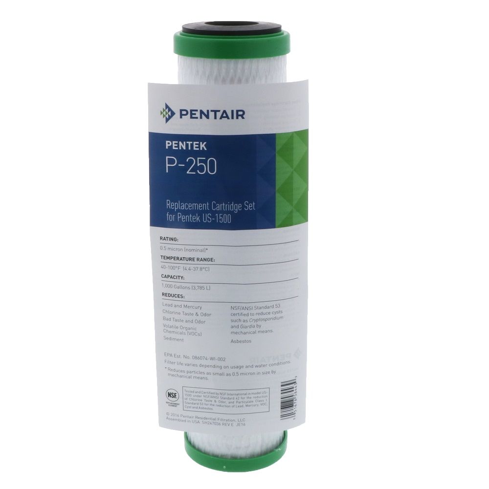 Pentek P-250 / P-250A Replacement Filter Set For Under Sink Systems