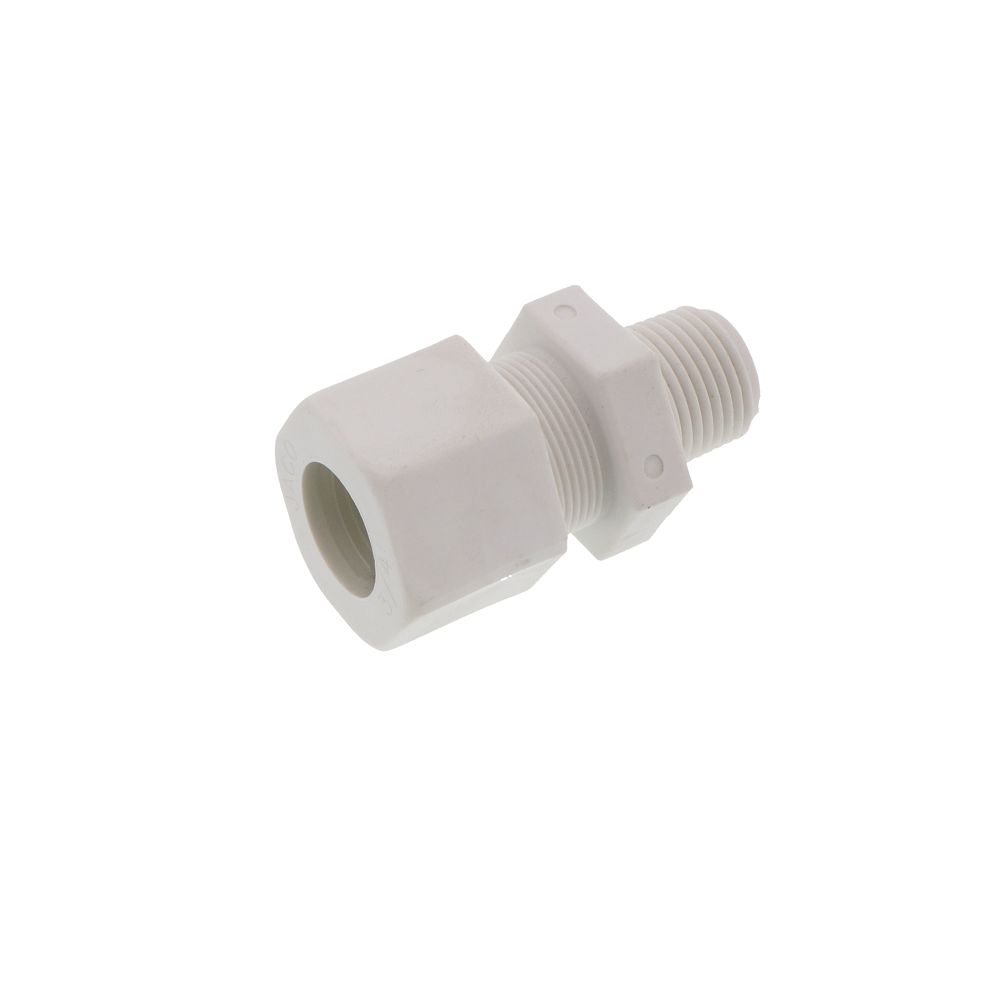 JACO 10-12-8-P-PG Polypropylene Male Connector 3/4 OD Tube x 1/2 MPT