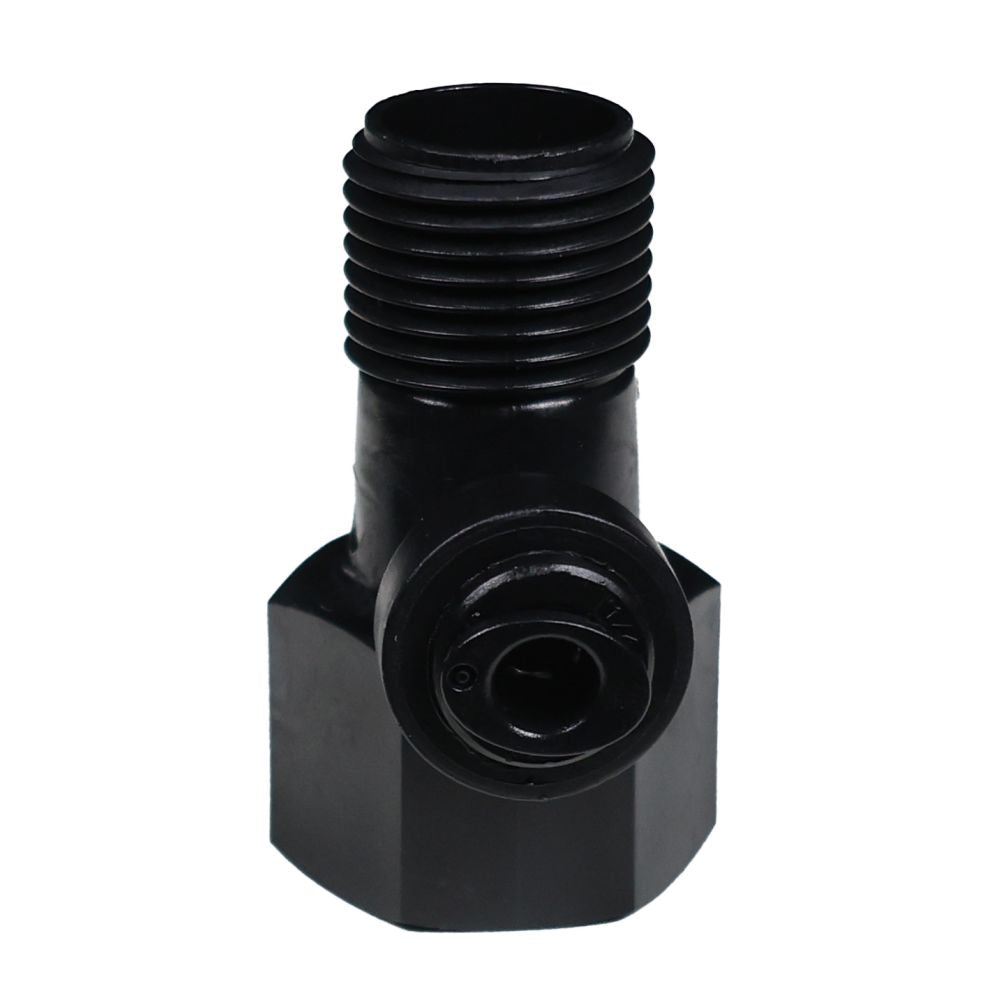 NeoFit BLACK - Feed Water Connector Acetal 1/4 x 1/2 qc x 1/3 – Fresh ...