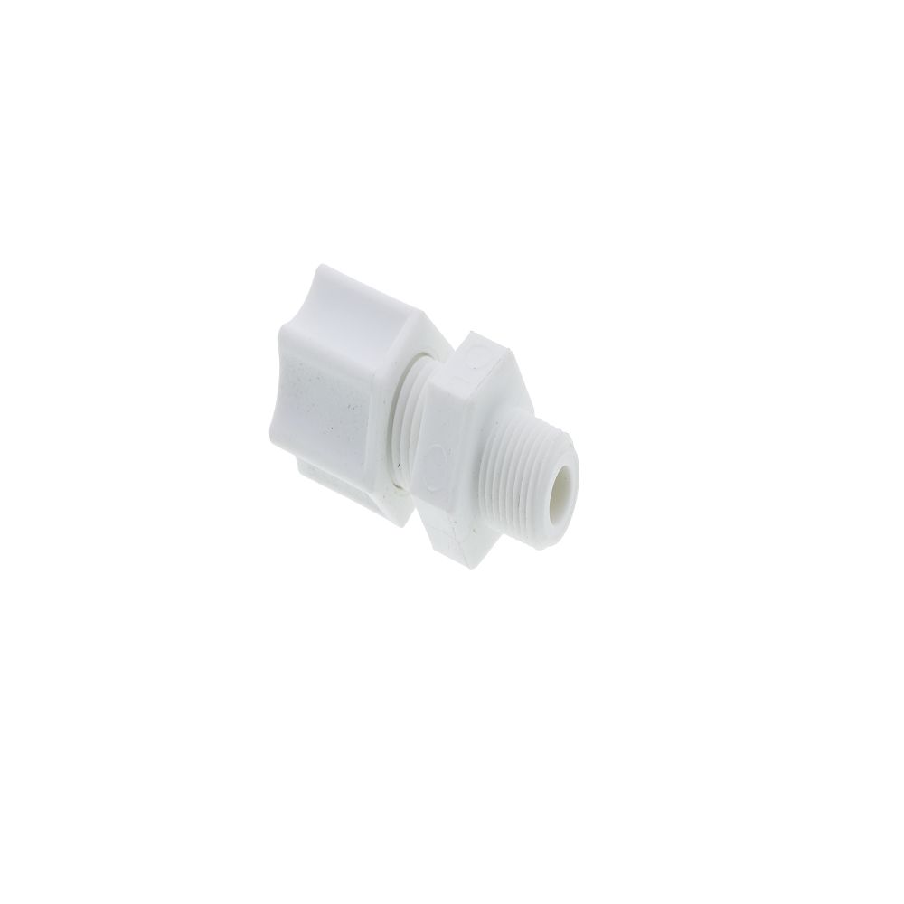 JACO 10-4-2-P-O Polypropylene Male Connector 1/4 OD Tube x 1/8 MPT