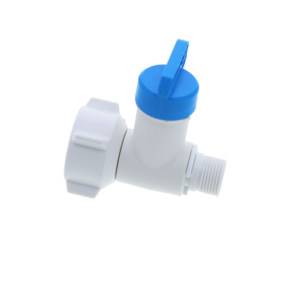 John Guest Plastic Angle Stop Adapter Valve Lead-Free - 3/8 x 1/2 x 1 ...